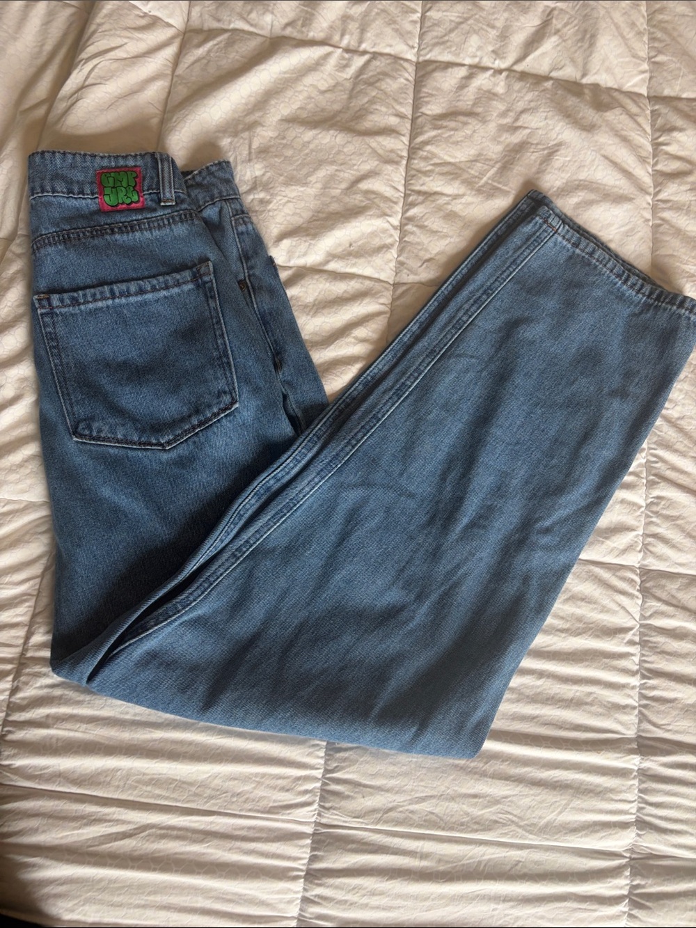 Empyre Straight Leg Jeans in Washed Blue